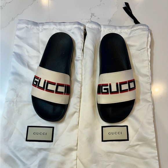 Gucci Poppy Slides Size 38/7.5 - Picture 4 of 7